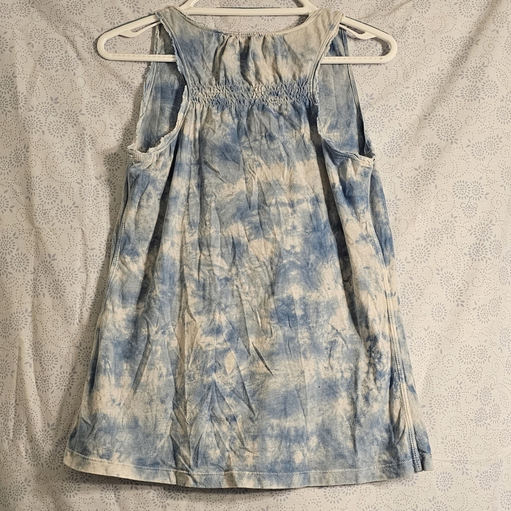 ✨️ Cynthia Rowley Tie Dye Tank Top Medium/ Blue - Picture 2 of 3